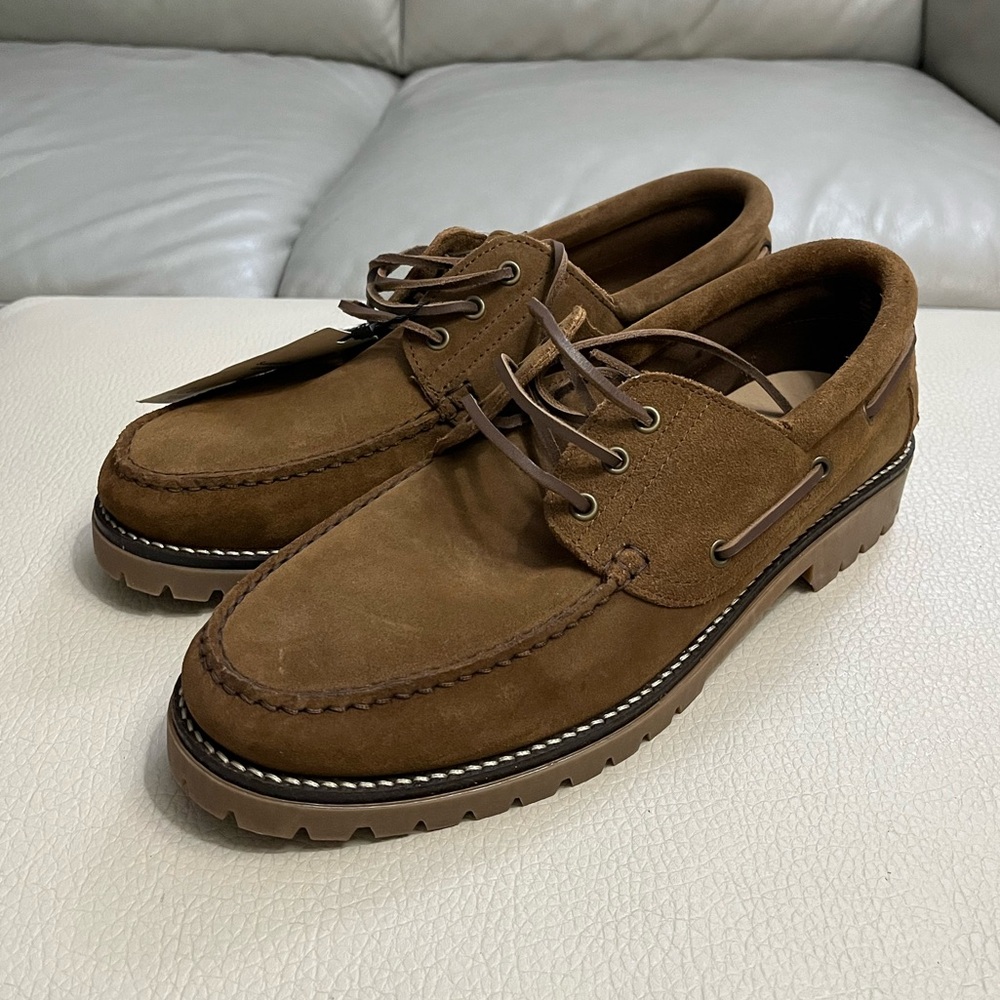 NWT - Mango Men's Suede Boat Shoes - Made in Portugal - EU 44/US 10.5